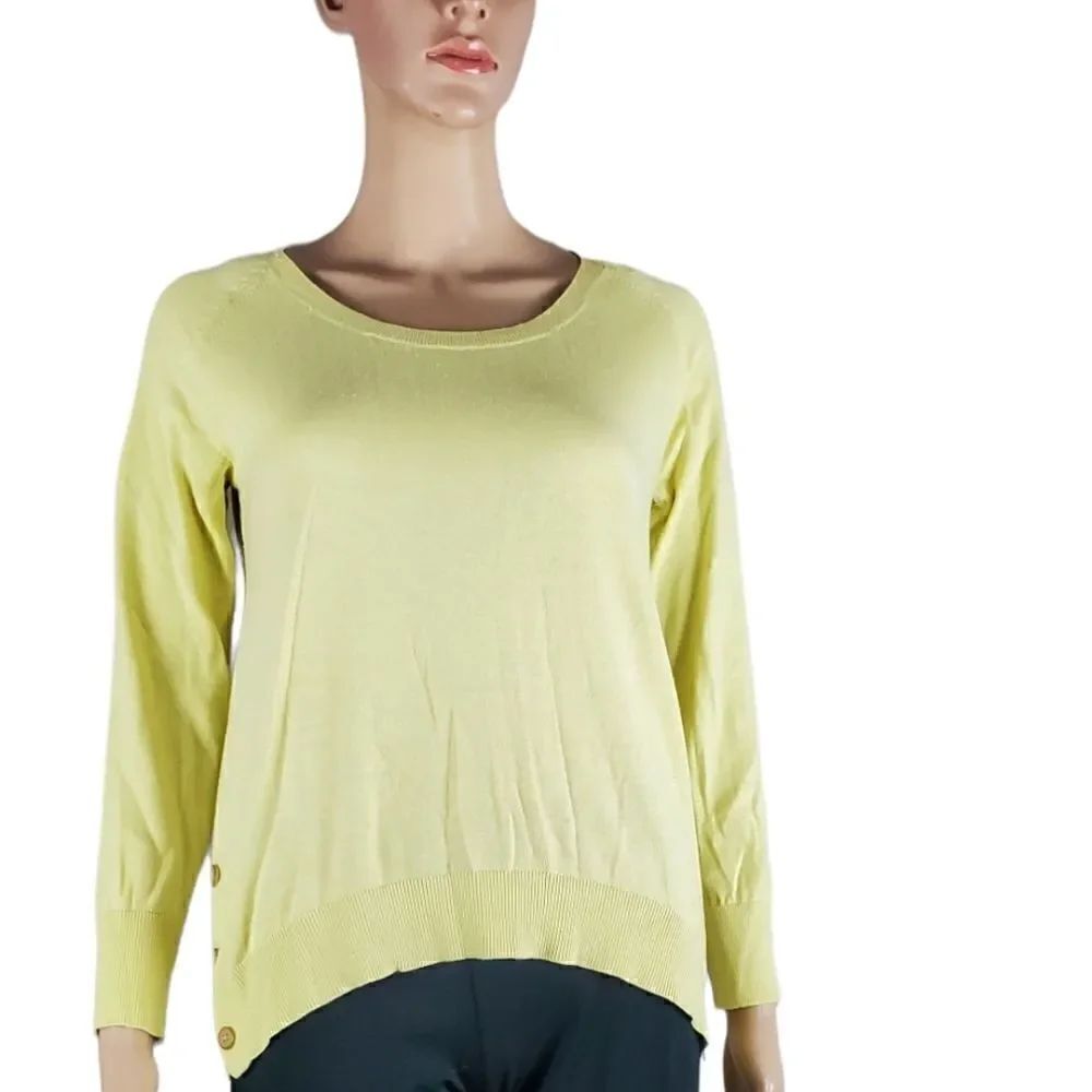 J. Jill Yellow Silk Blend Sweater